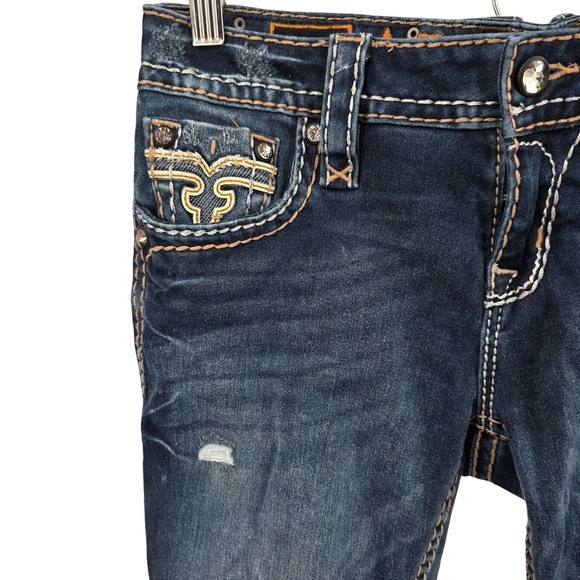 Women's Rock Revival Sakura Crop Jeans Size 27 - Picture 3 of 10